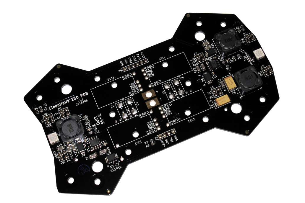 CleanHawk 250 Quadcopter Power Distribution Board 1