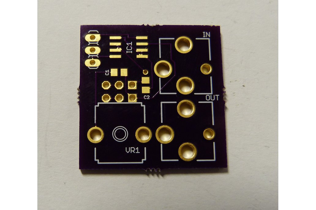 Resonant low-pass filter PCB for 1U Eurorack tiles 1