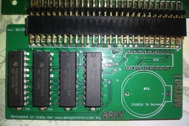 Memory Expansion for Amiga 500 with RTC - AMY501