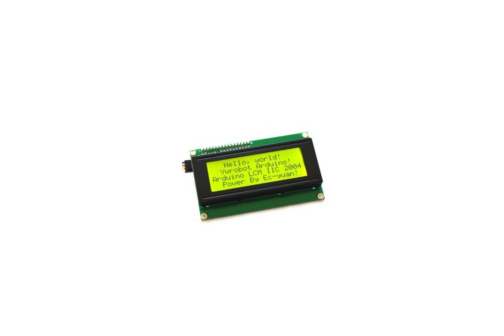 5V Yellow-Green LCD Display (IIC/I2C 2004) 1