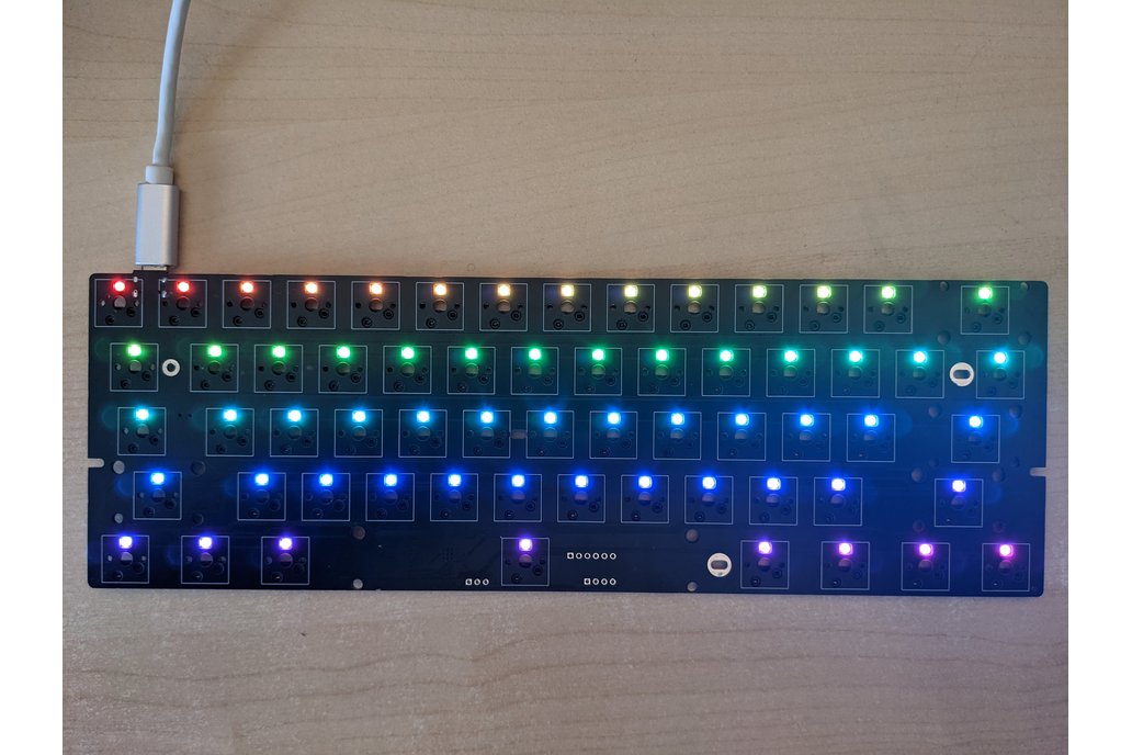 PyKey60 - RGB Keyboard PCB with a RP2040 1