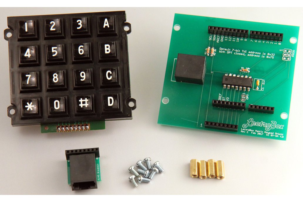 Arduino Keypad Shield with 16-Button Matrix Keypad 1