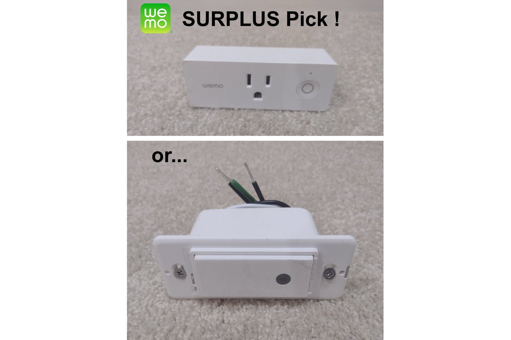 SURPLUS - Wemo wall switches and plugs 1