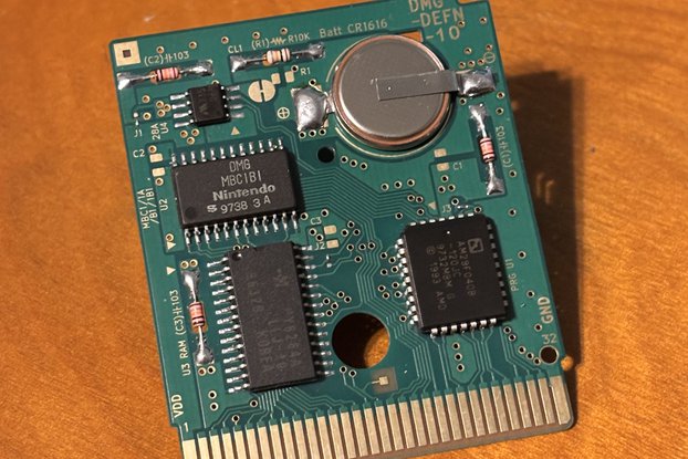 Gameboy MBC1 Flash Cart - 512KB Flash ROM