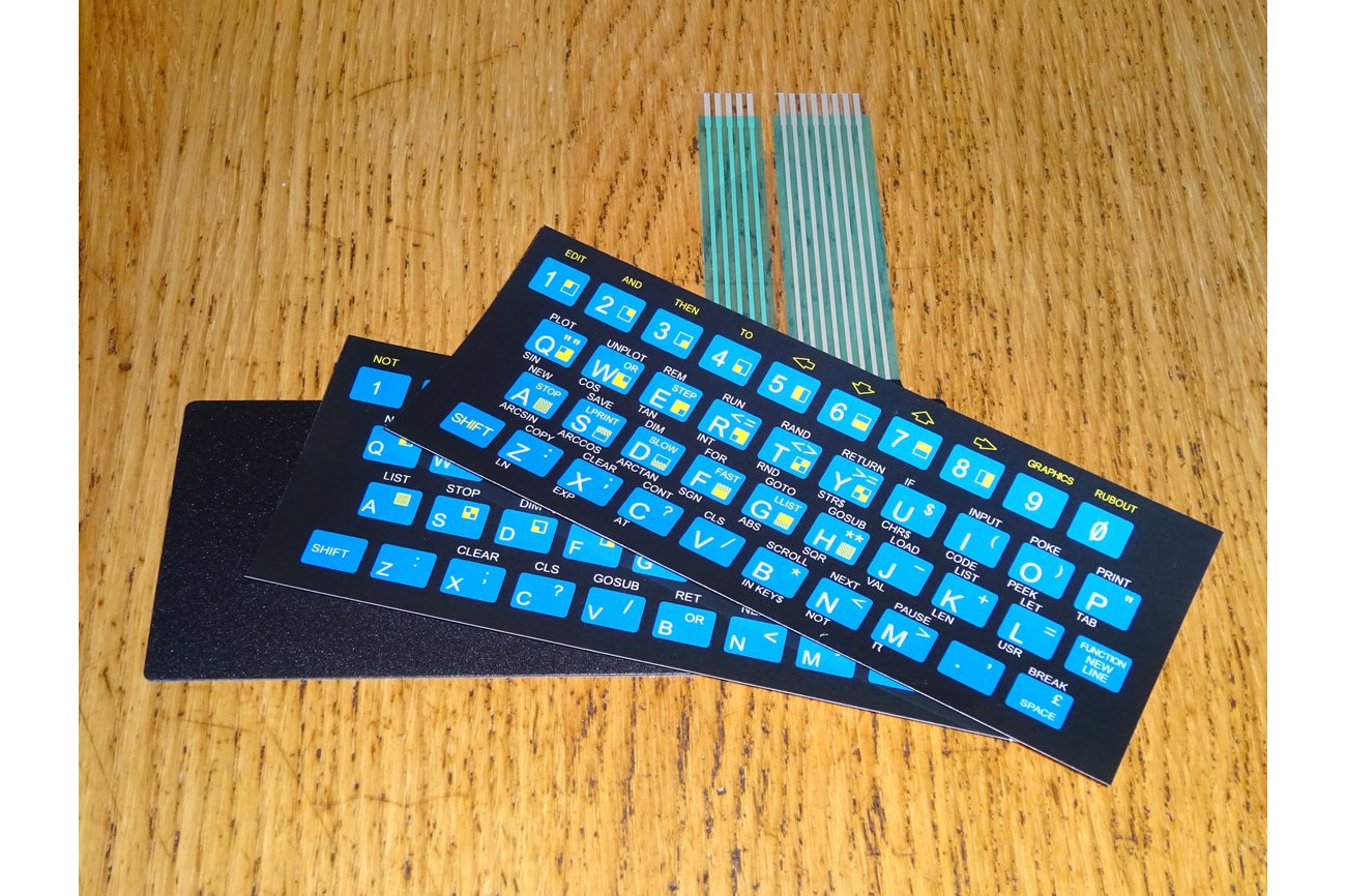 Keyboard overlays for TS1000/ZX80/ZX81 from Tynemouth Software on Tindie