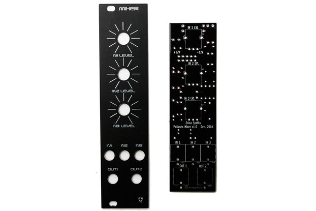 Erica Synths Mixer II PCB and Panel