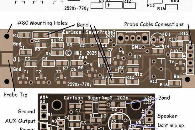 Carlson SuperProbe2  PCB Kits