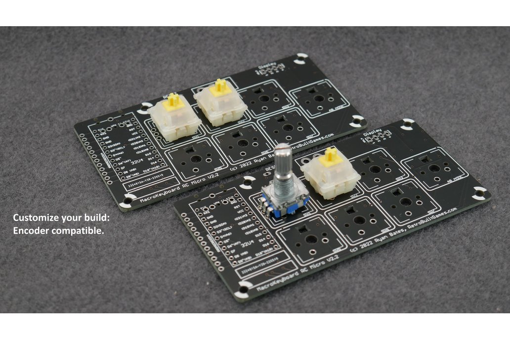 PCB Mini Programmable Macro Keyboard + Encoders v2 1