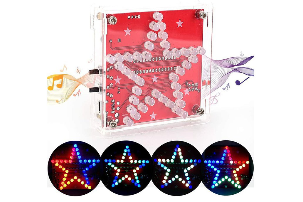 DIY Kit Pentagram RGB LED Music Light (14089) 1