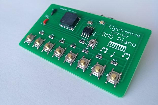 SMD 555 Timer Piano