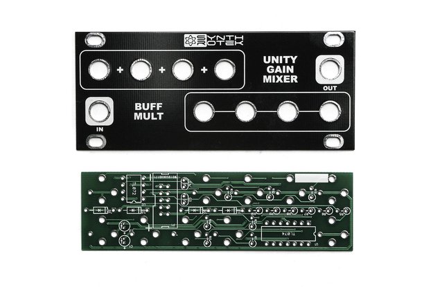 1U UniBuffer PCB/Panel - Eurorack Buff Mult/Mixer