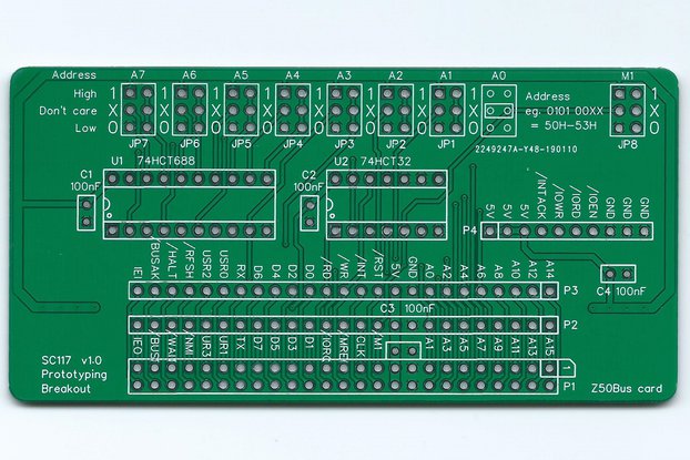 SC117 Prototyping Breakout Board for Z50Bus
