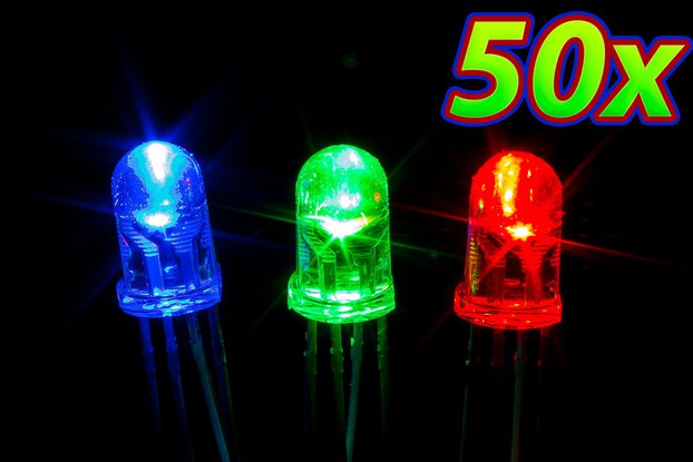 [50 pack] 5mm RGB LED