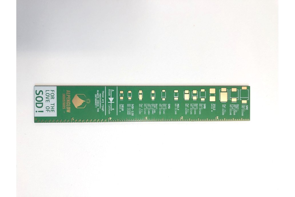 For the Love of SOD! PCB Ruler 1