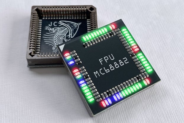 LED BlinkHAT for Motorola 68881 68882 FPU
