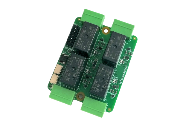 IoTextra Relay2 - 4-ch. Omron G5Q-14 relay (GPIO)