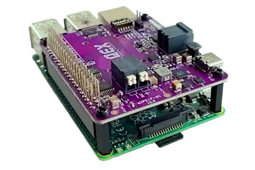AQEX qUPS-P-BC-2.0 multichem UPS HAT for the Pi 1