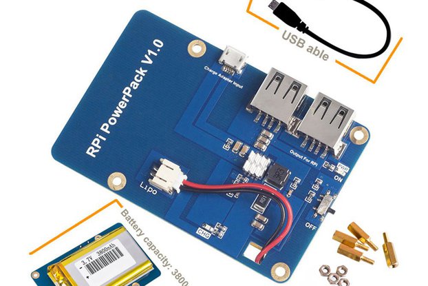 Power Supply Expansion Board for Raspberry Pi 3 B