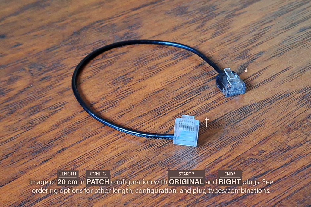 Slim Ultra-Low-Profile Ethernet Cable/Pigtail 1