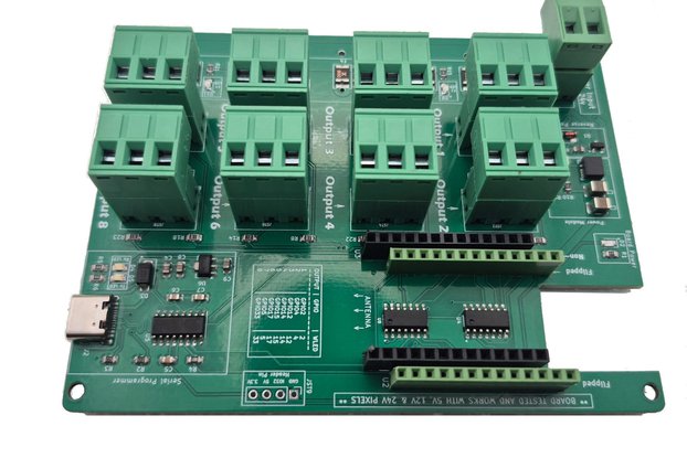 8-Port WLED Controller for WT32-ETH01 Distro Board