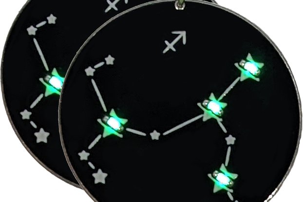 Sagittarius astrological zodiac sign earrings 🏹