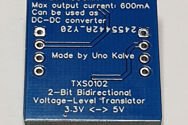 Level Shifter TXS0102 with dc-dc converter