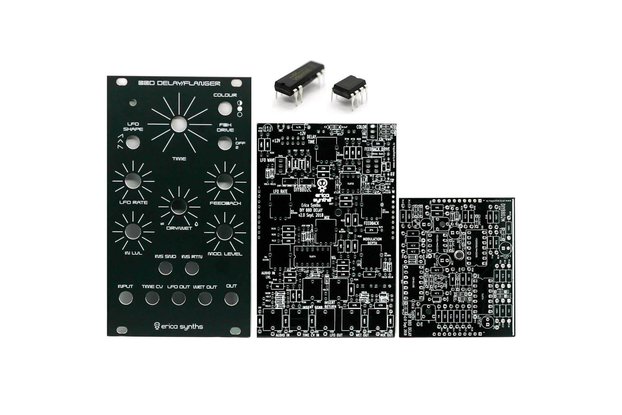 Erica Synths BBD Delay/Flanger PCBs, Panel and ICs