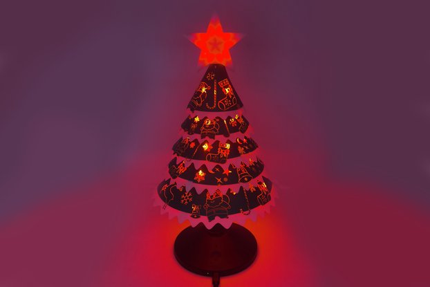 DIY Smart Christmas tree RGB LED and music