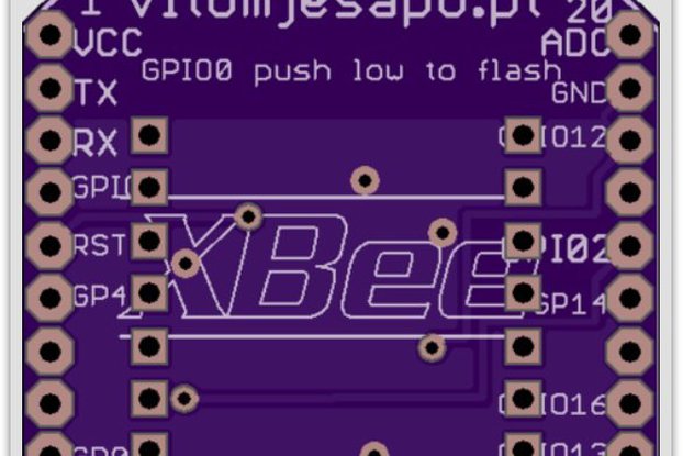 XBEE ESP8266 adapter PCB - arduino  xbee boards