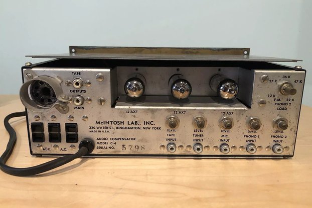 Vintage McIntosh C4 Tube Mono Preamplifier Audio C