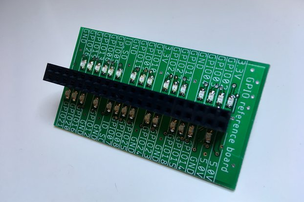 Raspberry Pi GPIO Reference Board with LED status