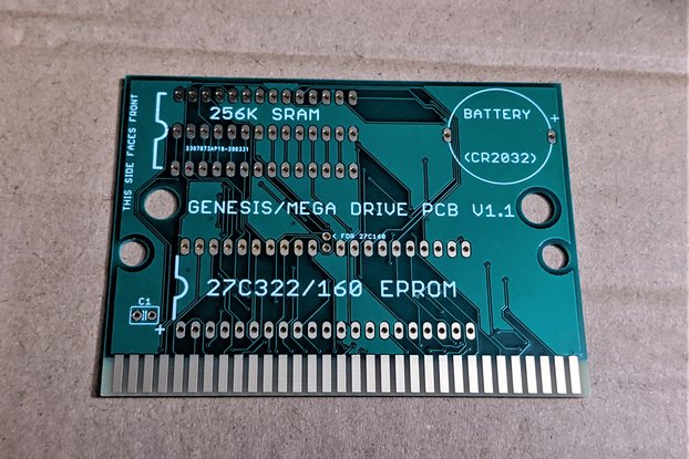 Sega Genesis/Mega Drive Cartridge Circuit Board