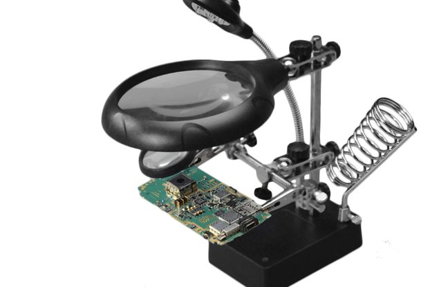 LED PCB Soldering Magnifier Stand