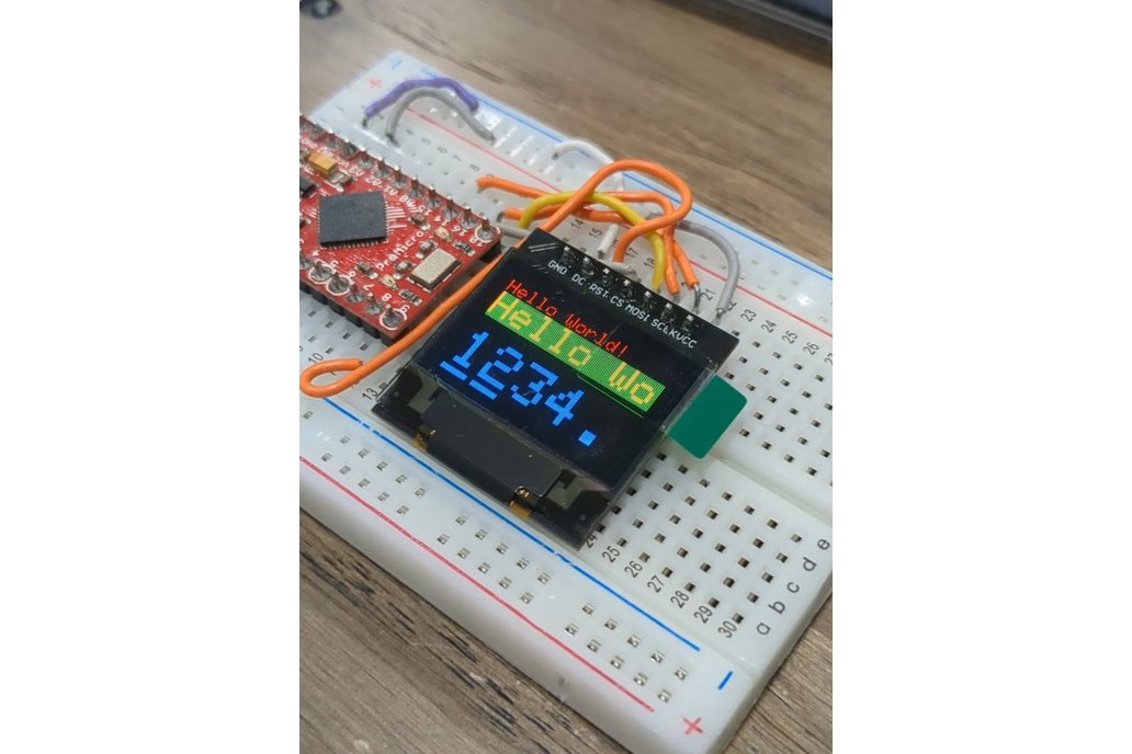 Color OLED SSD1331 Display with Arduino Uno 