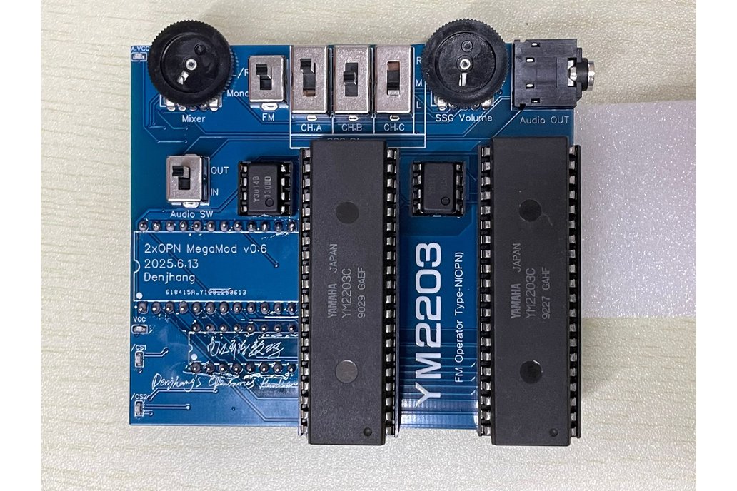 2xOPN MegaMod - Dual YM2203 Hardware VGM Player 1