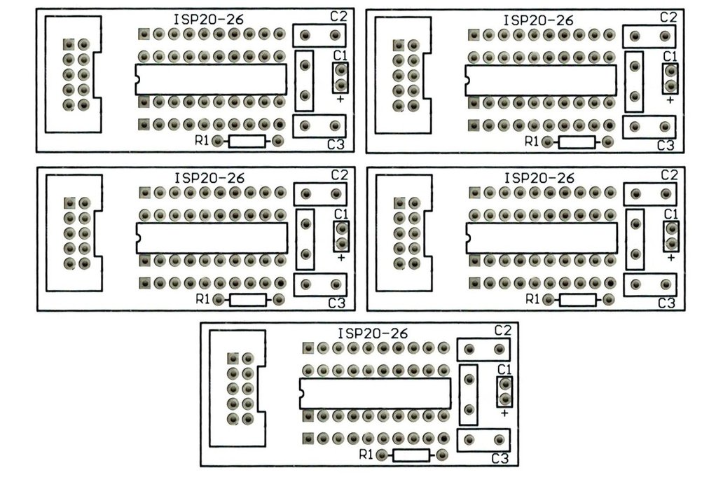 5PCS ATTiny 20 Pin Breakout Boards 1