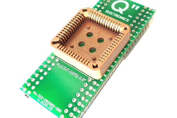 Adapter PLCC52T to DIP52 0.9".