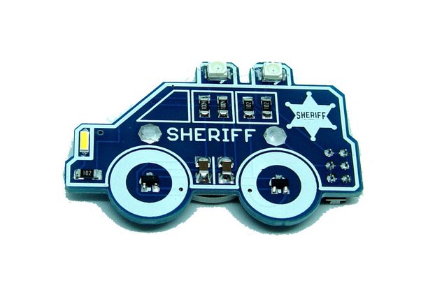 Sheriff car - LED learn to solder kit