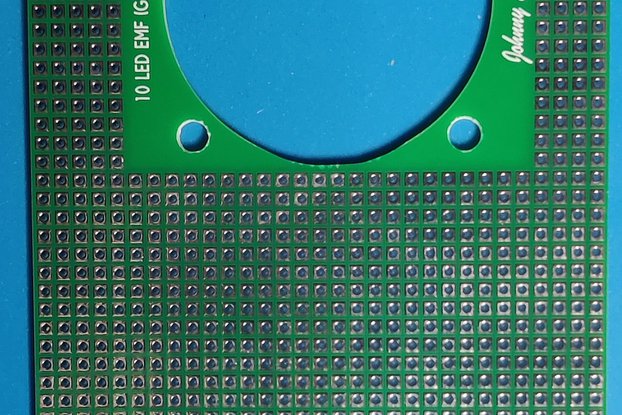 10 LED EMF Meter Replica - PCB