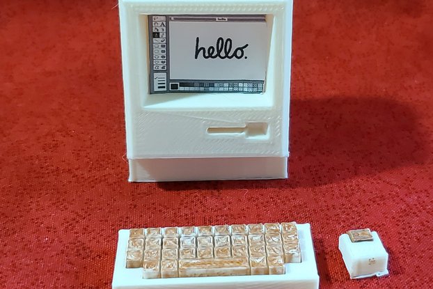 Retro Macintosh 128k Mini Computer -3D printed