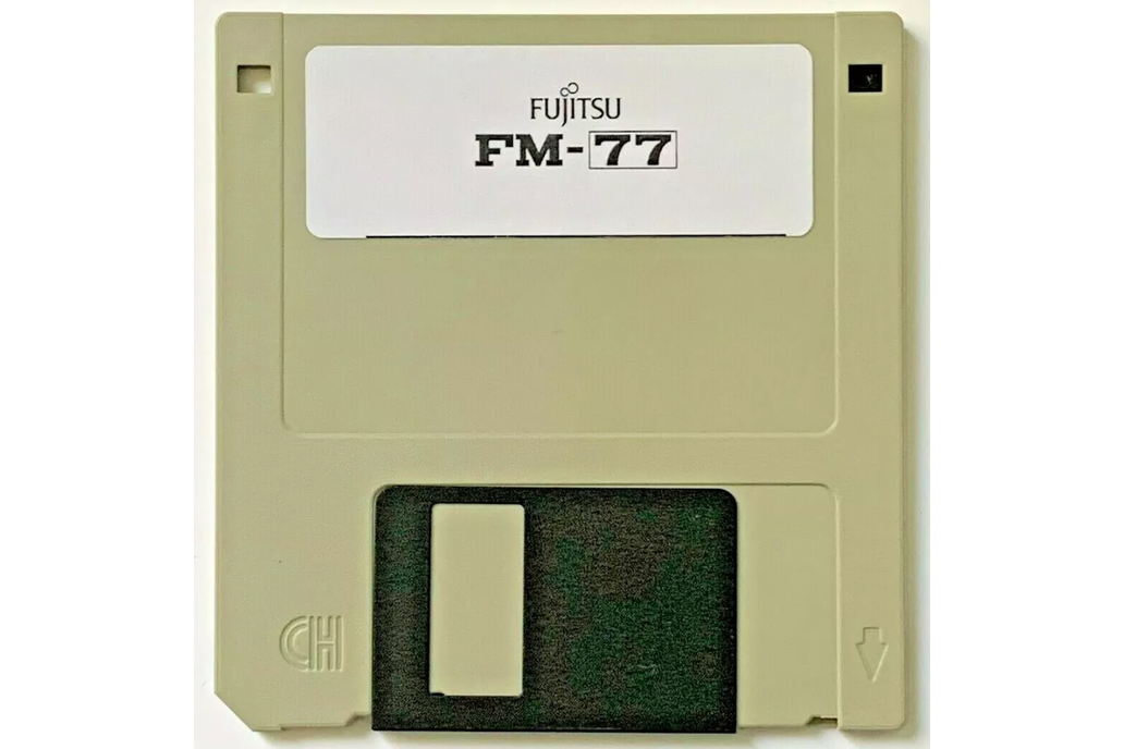 Fujitsu FM-77 FM-7 Computer Floppy Disk Demo Basic 1