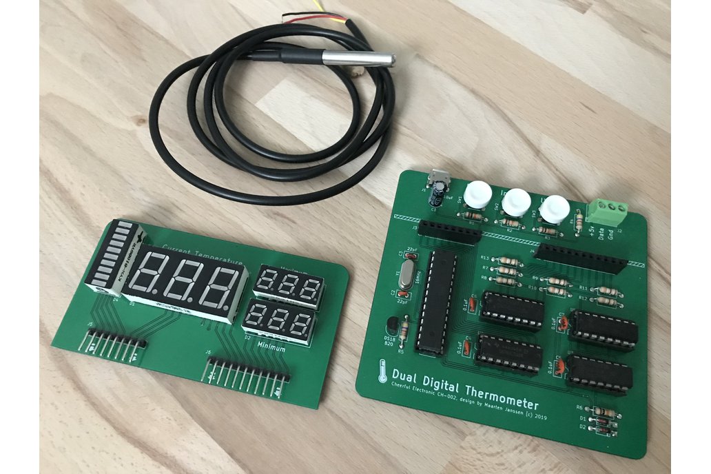 Indoor & Outdoor Thermometer Kit from Cheerful Electronic on Tindie