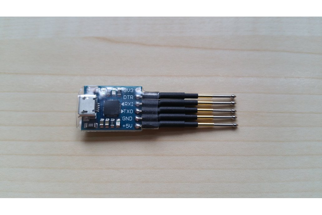 Micro USB to UART TTL adapter with Pogo pins 1