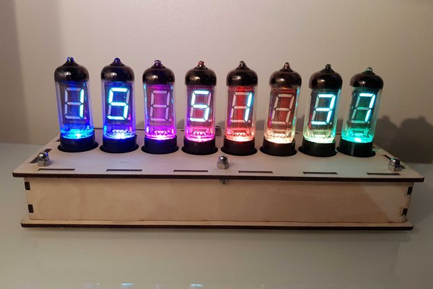 IV-11 Vacuum Fluorescent Display Clock Kit+WiFi!