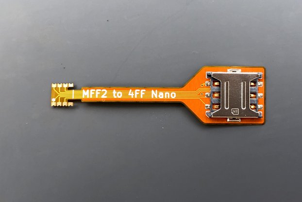 esim to Nanosim Adapter (aka MFF2 To 4FF Adapter)