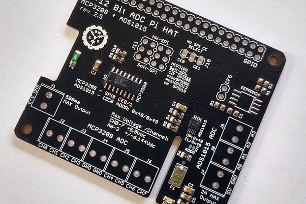 12-Channel 12-Bit ADC HAT for Raspberry Pi