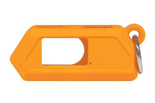 Flipper Zero Silicone Case Orange with Carabiner