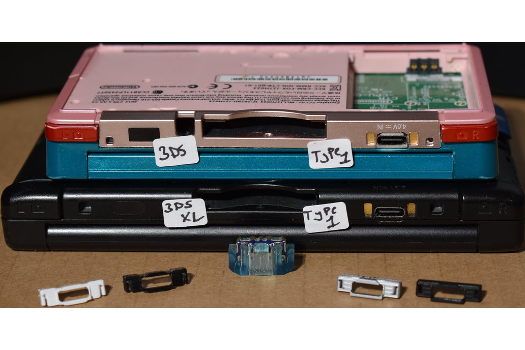 3DS / 3DS XL PRO USB-C Replacement port JIG+bezels 1
