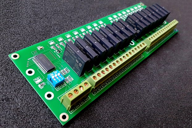 16 Channel I2C Solid State Relay Module