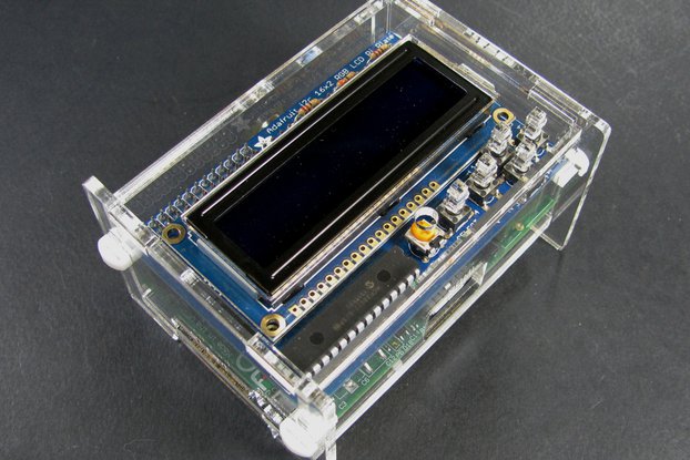 Adafruit LCD + Keypad Plate Enclosure - Clear